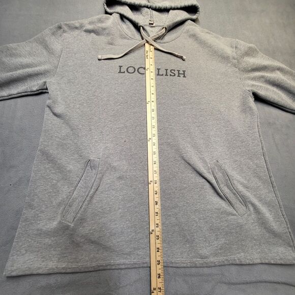 Localish Arts Tavern Hoodie Mens XL Gray Pullover Sweatshirt Ann Arbor Michigan - Picture 6 of 10